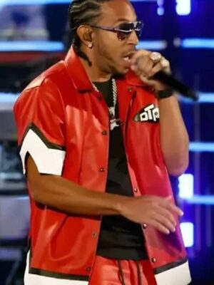 IHeartRadio 2024 Ludacris DTP Red Leather Shirt