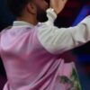 John Legend The Voice S25 Pink Bomber Jacket