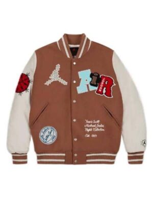 Jordan x Travis Scott Brown Varsity Jacket