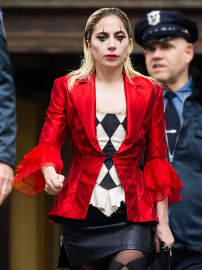 Lady Gaga Joker 2 Harley Quinn Red Blazer