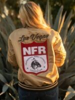 Las Vegas NFR Golden Silk Bomber Jacket