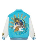 Li Ning Bad Five Baseball Blue Varsity Jacket