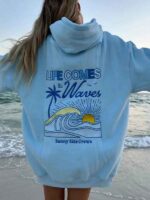 Unisex Life Comes In Waves hoodie