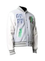 Lil Durk Off White Bomber Varsity Jacket