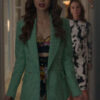 lily-collins-emily-in-paris-s2-green-houndstooth-blazer