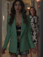 lily-collins-emily-in-paris-s2-green-houndstooth-blazer