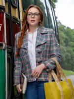 lindsay-lohan-irish-wish-2024-plaid-blazer