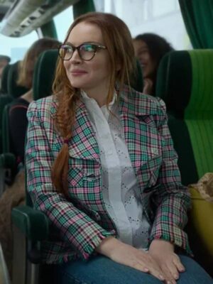 lindsay-lohan-irish-wish-2024-plaid-blazer