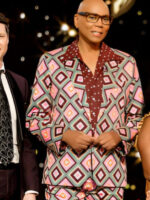 Lingo S02 Rupaul Charles Diamond Geo Pattern Suit