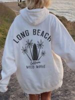 Unisex Long Beach Pullover Hoodie