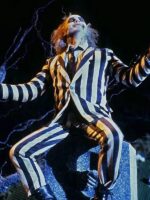 Michael Keaton Beetlejuice Striped Suit