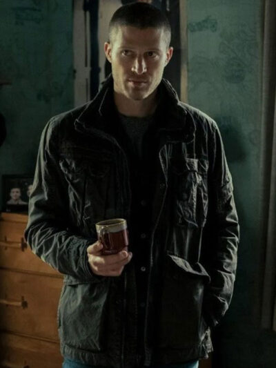 Midnight Mass Zach Gilford Black Cotton Jacket