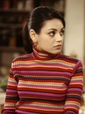 Mila Kunis That 70s Show S5 Striped Sweater