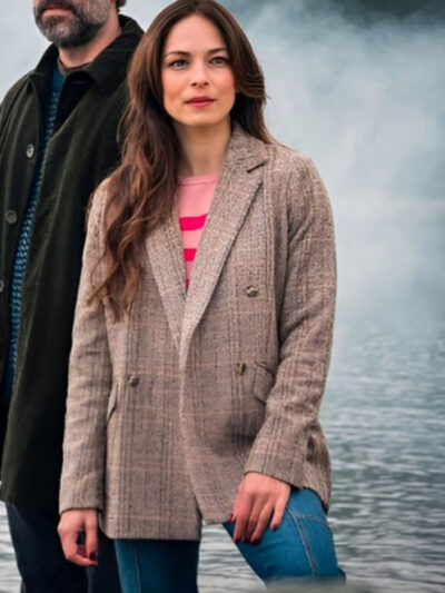 Murder In A Small Town 2024 Kristin Kreuk Brown Coat