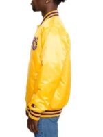 NBA Los Angeles Lakers Yellow Satin Bomber Jacket