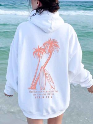 Palm Beach Surfer Oversized Hoodie