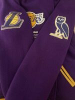 OVO x NBA Los Angeles Lakers Varsity Jacket