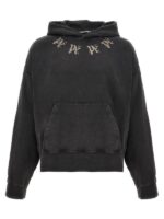 Palm Angels Drop Shoulder Black Pullover Hoodie