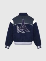 Raglan Eiffel Navy Corduroy Varsity Jacket