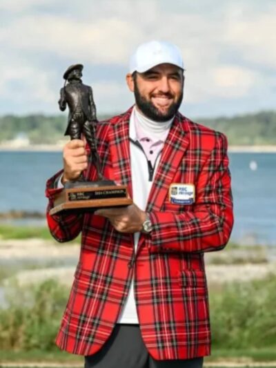 RBC Heritage Golf Tournament Scottie Scheffler Plaid Jacket