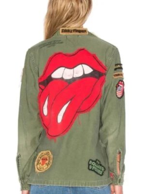 Rolling Stones Green Military Jacket