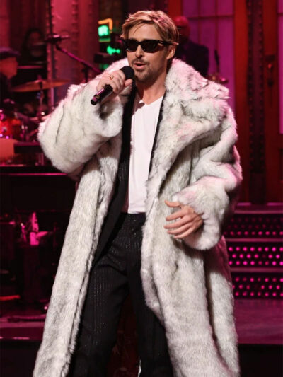 Ryan Gosling SNL White Fur Coat