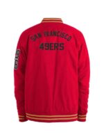 San Francisco 49ers Red Nylon Varsity Jacket