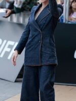 San Sebastian Film Festival Cate Blanchett Denim Suit