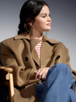 Selena Gomez Emilia Pérez 2024 Brown Trench Coat