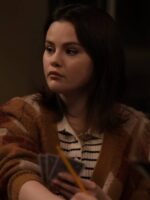 Selena Gomez Only Murders in the Building S4 Brown Cardigan