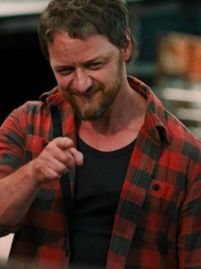 Speak No Evil 2024 James McAvoy Red Plaid Shirt