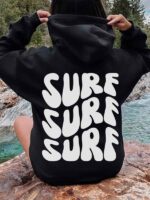 Unisex Surf Pullover Fleece Hoodie