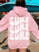 Unisex Surf Pullover Fleece Hoodie