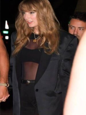 Taylor Swift 2024 NYC Brooklyn Dinner Date Black Blazer