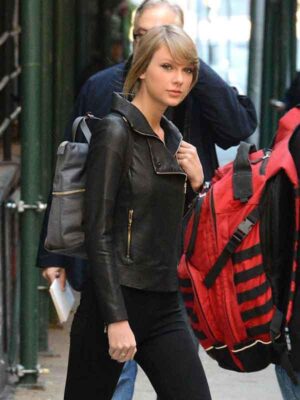 Taylor Swift Black Leather Jacket