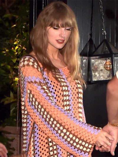 London Date With Travis Kelce Taylor Swift Crochet Mini Dress