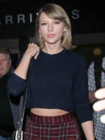 Taylor Swift Australia Cropped Navy Sweater