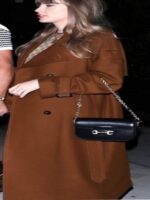 Taylor Swift Date Night Brown Trench Coat