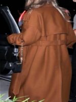 Taylor Swift Date Night Brown Trench Coat