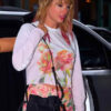 Taylor Swift Floral Print White Shirt