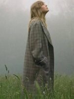Taylor Swift Folklore Checkered Long Coat