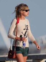 Taylor Swift Hyannis Port White Ship Anchor Knitted Sweater