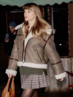 Taylor Swift Brown Shearling Jacket