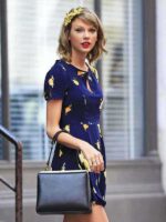 Taylor Swift Navy Blue Floral Dress