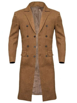 Tenth Doctor Who Brown Wool Trench Coat