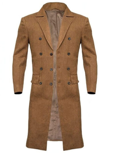 Tenth Doctor Who Brown Wool Trench Coat