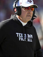 Texas A&M Football Jimbo Fisher Black Pullover Hoodie