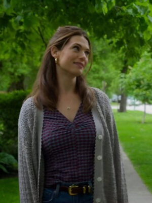 The Magic of Lemon Drops 2024 Lyndsy Fonseca Grey Cardigan