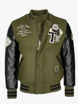 Top Gun League Olive Green Bomber Jacket