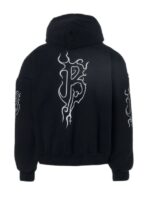 Unisex Balenciaga Oversized Black Pullvoer Hoodie